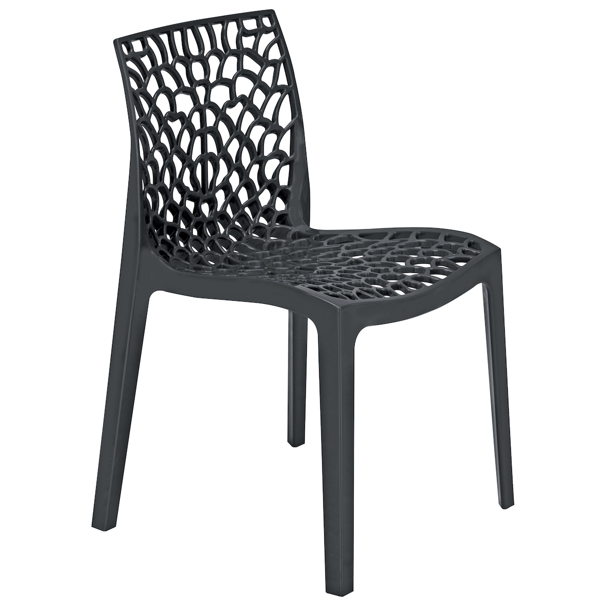 METRO PROFESSIONAL Chaise de terrasse Saphir, empilable, plastique, anthracite