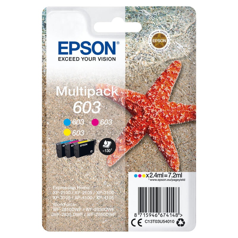 Epson Multipack Tinte Std Starfish 3 Tinten 603 Rf / Am Multi