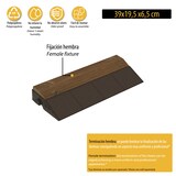 thumbnail of WellHome Combi-Wood Pack 4 Remates para Baldosas de Suelo en Madera de Pino 39x19,5x6cm Acabado Hembra