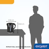 thumbnail of Exquisit Wasserkocher WK 3102 swi | 2200 Watt | 1,7 Liter Volumen | Wasserstandsanzeige | Überhitzungsschutz | Trockenlaufschutz