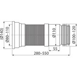 thumbnail of alcadrain A970 Flexianschluss zu WC