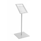 thumbnail of Danieli - Bacheca Magnetica con LED a Leggio con Anta Chiusura a Libro con Chiave da Terra - Bacheca per esterno Finitura Silver (1x A4 Luminosa)