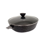 thumbnail of Schmorpfanne 32cm mit Deckel, Kratzfest, Antihaft, Abnehmbarer Griff, Für alle Herdarten, Induktion geeignet
