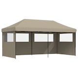 thumbnail of vidaXL Partytent inklapbaar pop-up met 3 zijwanden taupe