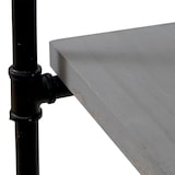 thumbnail of Scaffale libreria industriale HWC-C45 metallo legno di paulonia 5 ripiani 28x80x165cm grigio