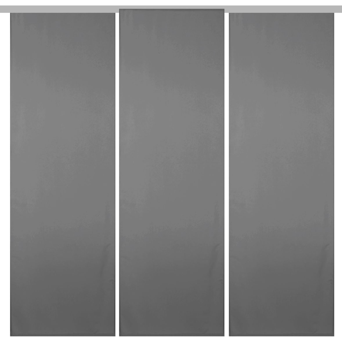 Flächenvorhang Ellen 3er Pack - Anthrazit