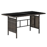 thumbnail of SVITA MADISON polyrattan dining set tuinmeubelset rotan lounge hoekbank bruin