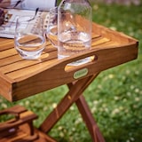 thumbnail of CASARIA® Servierwagen Beistelltisch Garten mit Rollen Holz