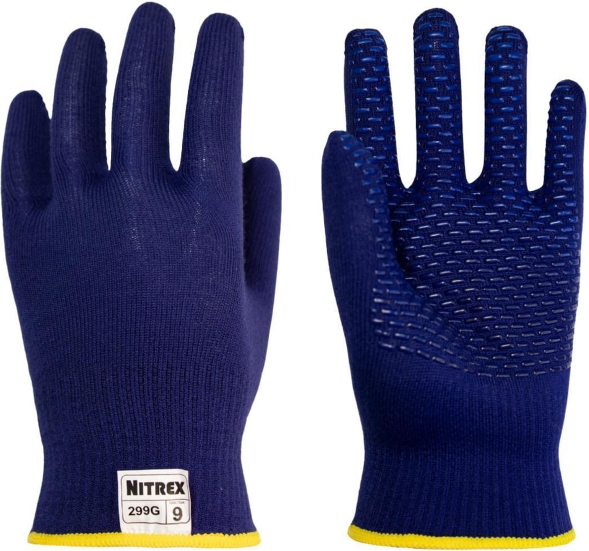 Arbeitshandschuhe | 100 Paar Nitrex 299 G | blau | Gr. S | Industriehandschuhe