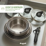 thumbnail of Pfannenset aus Edelstahl mit abnehmbarem Griff