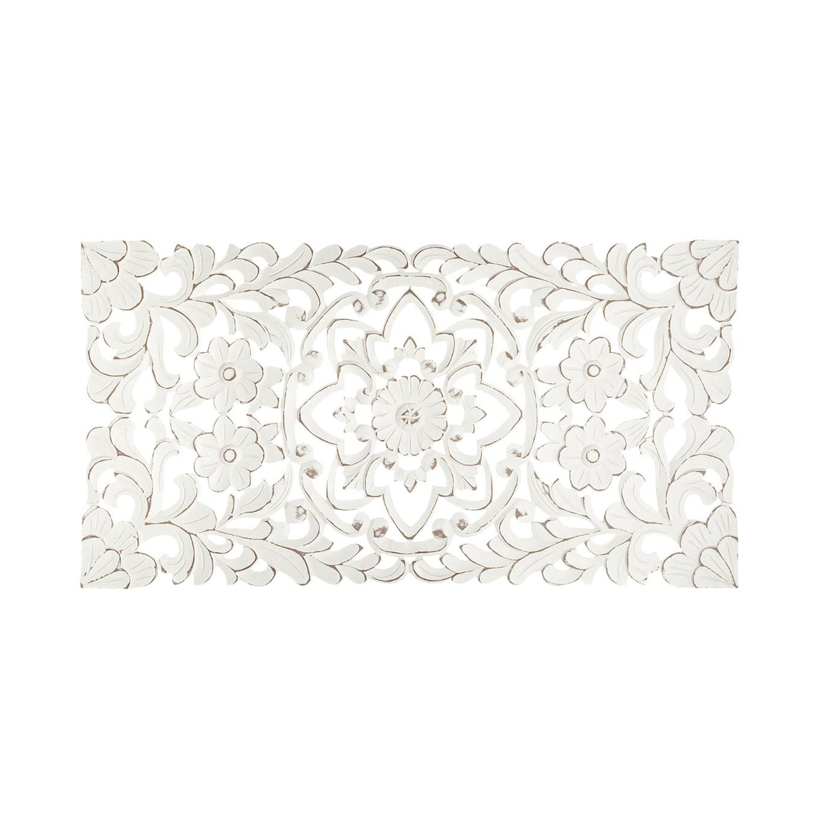 Atmosphera - Fanny decoración de pared de madera tallada 85x45cm