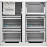 thumbnail of Sharp SJ-NFA35IHDPD-EU French Door Kühl-Gefrierkombination, Energieeffizienzklasse D (A bis G), Ped Inox