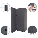 thumbnail of Akoestische scheidingswand / verplaatsbare wand FLEXMIUT EL 160602,5 PET grijs hjh OFFICE