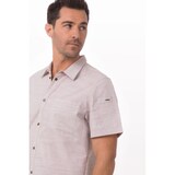 thumbnail of Chef Works® Herrenhemd HAVANA 1/2 Arm, Taupe, Größe M