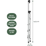 thumbnail of BRASQ Huishoudtrap 4 -treden Zilver - keukentrap inklapbaar aluminium voor Particulier en professioneel gebruik - Trap Ladder - Anti slip