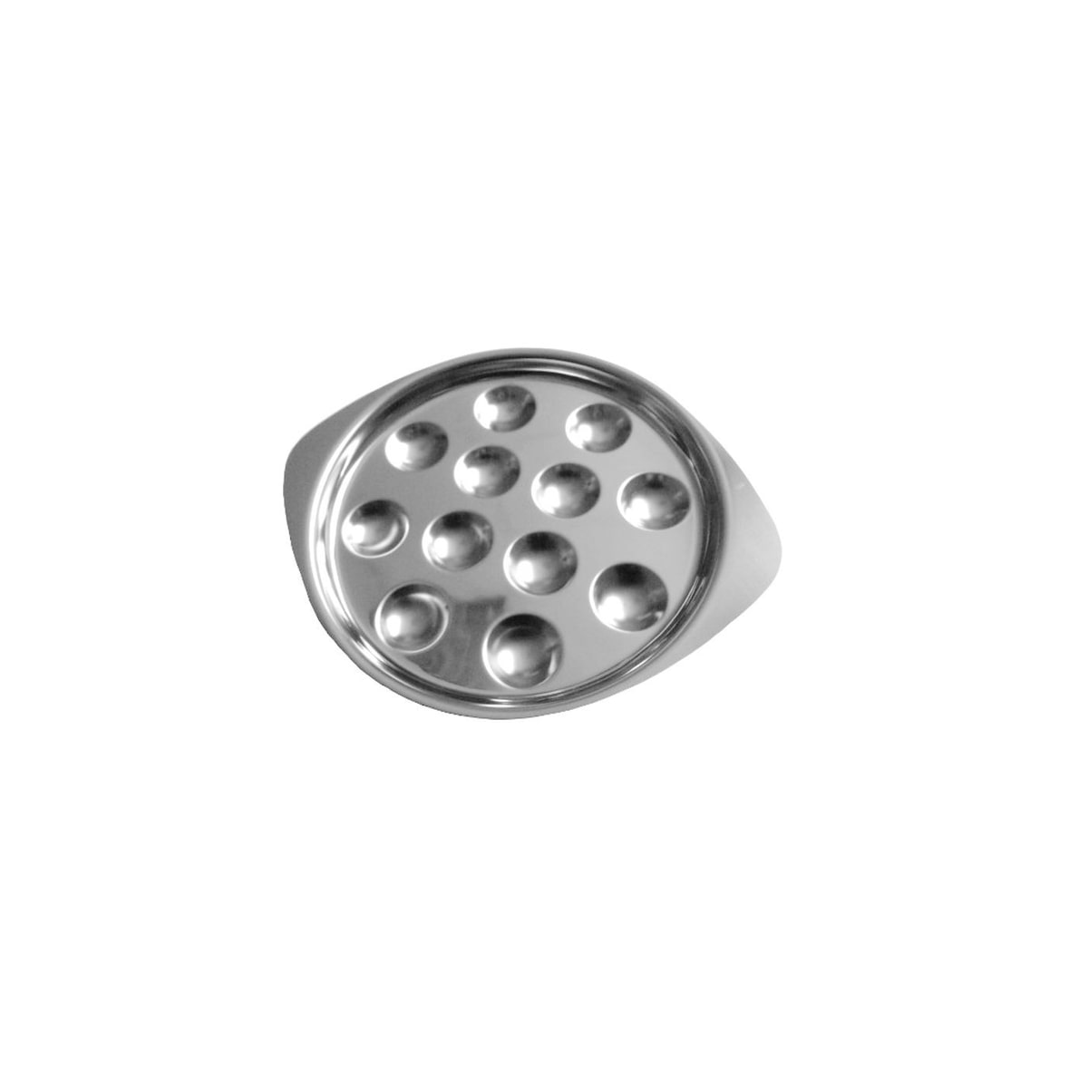 Plat à escargot inox 12 trous inox 18 % Stellinox