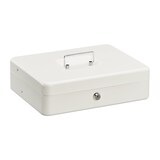 thumbnail of Relaxdays Geldkassette abschließbar, Münzzählbrett & 4 Scheinfächer, Geldkasse Eisen, HBT 8,5 x 30,5 x 24,5 cm, weiß