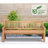 thumbnail of Gartenbank Teakbank DEGAD - Holz Teak 200x61x93 cm | Holzbank 200 Cm Gartenbank Sitzbank Mit Lehne Wetterfest Bank Garten Terrasse