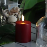 thumbnail of LED Mini Kerzen Timer Sensor H:10cm rot outdoor 2er Set bis zu 1200h