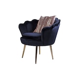 thumbnail of SAM® Armlehnsessel Polstersessel Samt Schwarz Retro-Look BIG CHAIR