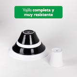 thumbnail of Benetton - Set 5 pezzi di stoviglie piramidali in gres B&W Be