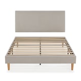 thumbnail of Sommier + tête de lit Bari 150x190 cm couleur Gris