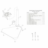 thumbnail of Supporto Staffa Monitor Tv Stand Base Scrivania Vesa 75 100 Piede Da 13" A 27"