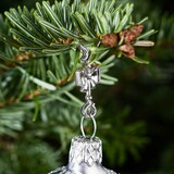 thumbnail of 60 Stück Weihnachtskugeln Haken `Chrom Silberne Schleife` Aufhänger