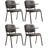thumbnail of PROREGAL 4er Set Bürostuhl MALLORCA mit Klapptisch Kunstleder HxBxT 81x53x71cm Kunstleder Braun Schreibtischstuhl