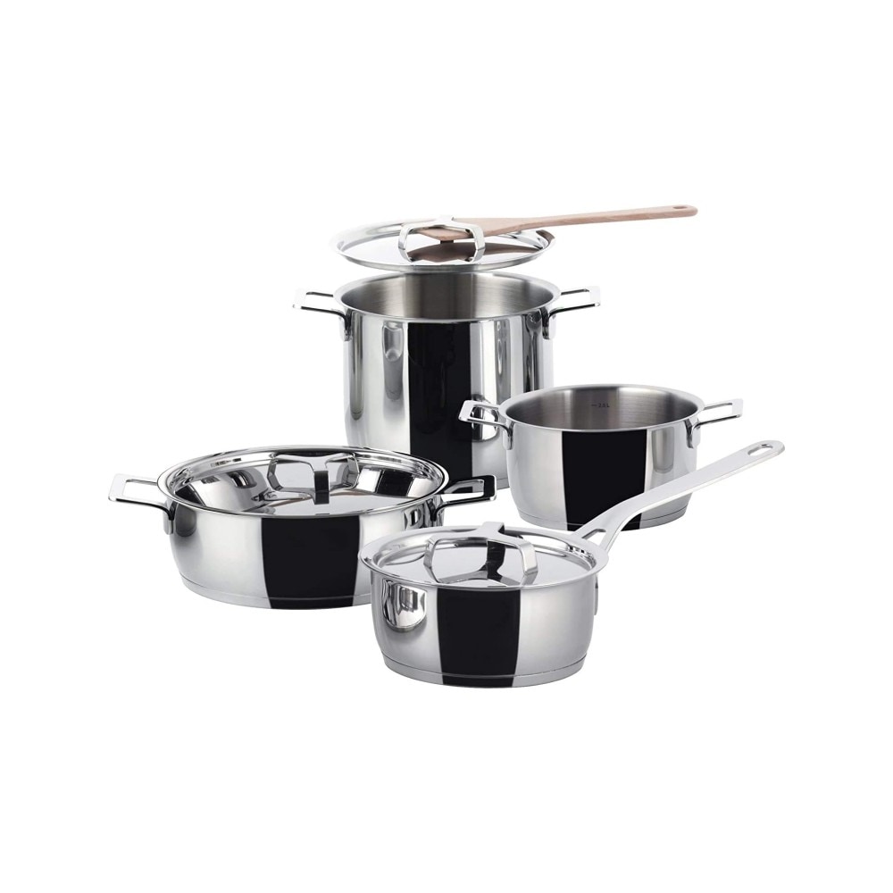 Alessi ajm100S8, pots&pans, 7er-set stahltöpfe