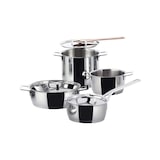 thumbnail of Alessi ajm100S8, pots&pans, 7er-set stahltöpfe