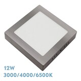 thumbnail of Downlight Niquel Cuadrado Gabro Led 12w 3000k-4000k-6500k