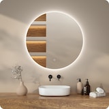 thumbnail of Mirlux Badkamerspiegel met LED Verlichting & Verwarming – Wandspiegel Rond – Anti Condens Douchespiegel - 100CM