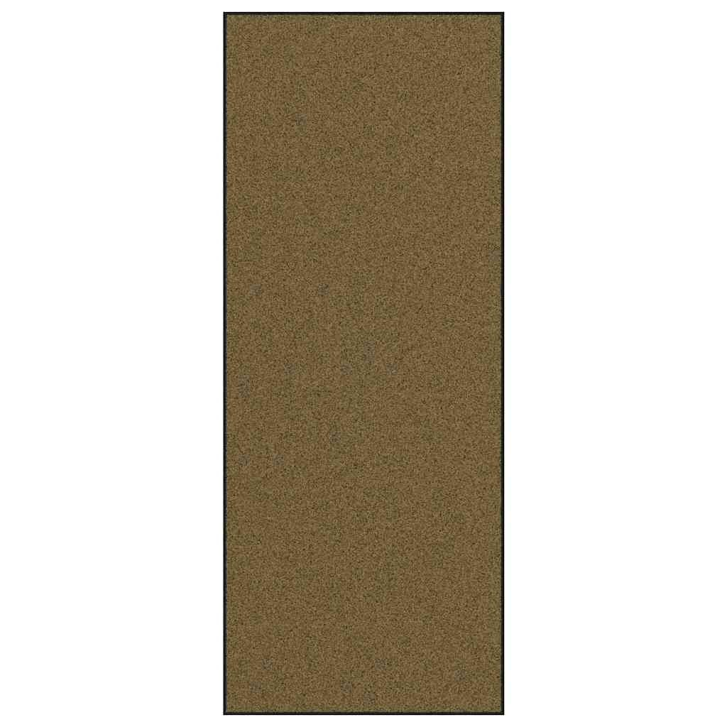 vidaXL Deurmat Anders Bruin en zwart 120 x 300 cm Polyamide en PVC