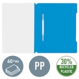 thumbnail of Leitz Cartellina Standard in Polipropilene 30% Riciclato, Formato A4, Capacità fino a 60 Fogli 80 gr/mq, Confezione da 25, Blu Chiaro, 41910130
