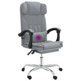 thumbnail of vidaXL Bürostuhl mit Massagefunktion Hellgrau Stoff
