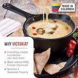 thumbnail of Victoria Cazo Cocina Inducción Hierro Fundido Esmaltado Salsero 0,4 L, Apto Barbacoa, Horno, Cast Iron, VIC-34870, Negro