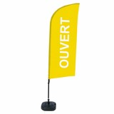 thumbnail of Showdown Displays Beachflag Alu Wind Komplett-Set Geöffnet Gelb Französisch