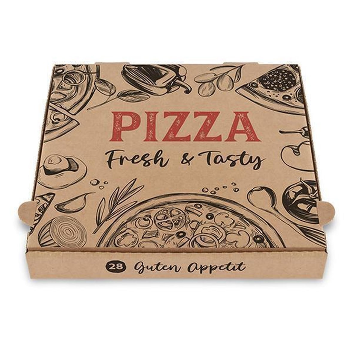 Pizzakartons 32 x 32 x 4cm - 100 Kartons - recycling