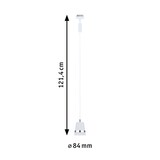 thumbnail of Paulmann URail Pendel Cone GU10  max. 10W  dimmbar 230V Signalweiß 95629