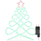 thumbnail of vidaXL Lichterbaum in Weihnachtsbaumform Mehrfarbig 80 x 56 cm PVC