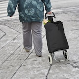 thumbnail of Relaxdays Einkaufstrolley klappbar, Abnehmbare Tasche 28 L, Einkaufswagen mit Rollen HxBxT: 92,5 x 42 x 28 cm, rot
