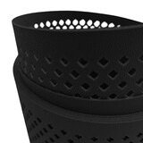 thumbnail of zaun|zu® Sichtschutzstreifen Premium Gelocht Diamant-Muster für Doppelstabmatten Schwarz 2,55 m