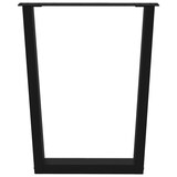 thumbnail of Helloshop26 - Set aus 2 modernen V-förmigen Esstischbeinen 60 x 73 cm mit verstellbaren schwarzen Stahlgleitern 02_0056928