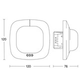 thumbnail of Präsenzmelder IR Quattro 8m COM1 - Unterputz, Passiv Infrarot, 2,8 m optimale Montagehöhe, 360 ° Erfassungswinkel, IP20