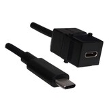 thumbnail of BACHMANN Keystone USB 3.1 Kupplung Typ C, Buchse/Stecker, 0,5 m