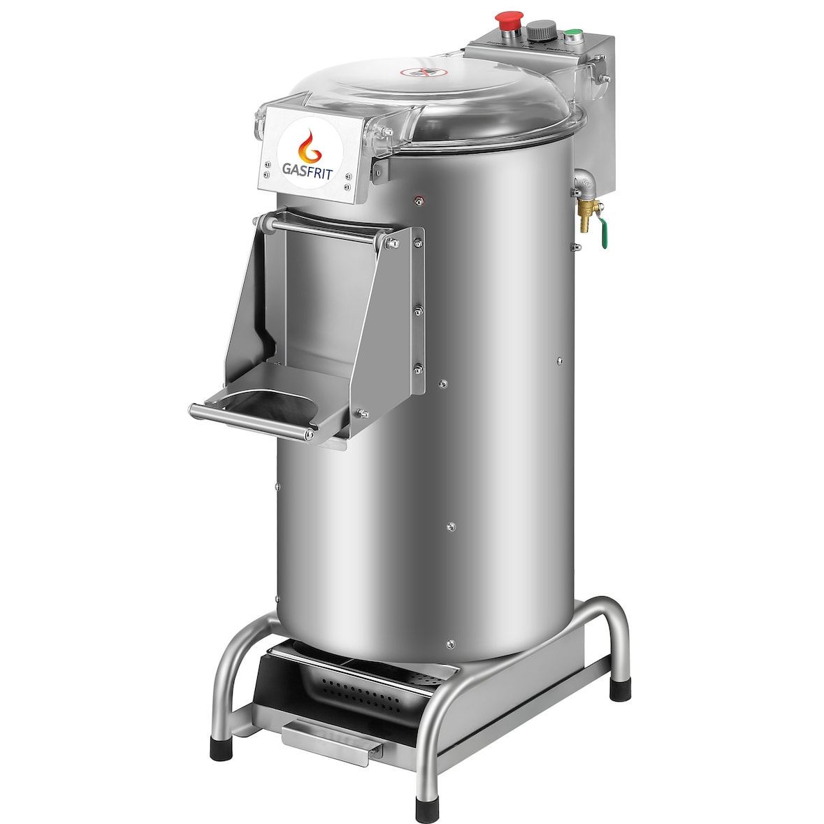 Aardappelschilmachine van roestvrij staal 900 x 715 x 440 mm
