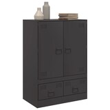 thumbnail of vidaXL Highboard Schwarz 67x39x95 cm Stahl