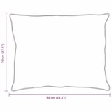 thumbnail of vidaXL Hoofdkussen met kussen 2 pcs Wit 70 x 90 cm Katoen