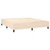thumbnail of vidaXL Boxspringbett mit Matratze & LED Creme 180x200 cm Stoff